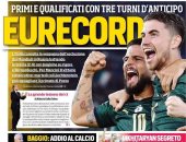 الصحافة الإيطالية عن التأهل إلى يورو 2020: رقم قياسى