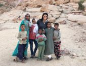 الدكتورة رانيا المشاط تزور الأماكن السياحية بسانت كاترين وتلتقي بالأسر البدوية
