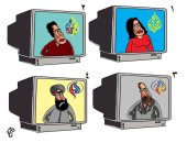 كاريكاتير سعودى ساخر.. قناة الجزيرة تتحول إلى قناة إيرانية فى عداءها للعرب