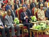 السيسى يكرم الفريق عبدرب النبى حافظ رئيس أركان حرب القوات المسلحة الأسبق