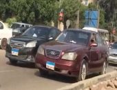 فيديو.. كثافات مرورية فى الدقى بسبب زيادة الأحمال أعلى كوبرى أكتوبر