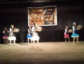 فرقة بورسعيد للفنون الشعبية تقدم عروضها علي مسرح ثقافة كوم أمبو