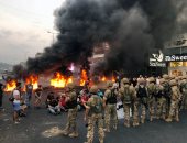 استمرار التظاهرات فى لبنان لليوم الثانى احتجاجا على تردى أوضاع المعيشة