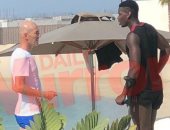 لقاء زيدان وبوجبا فى دبى يثير الشائعات حول مستقبل نجم اليونايتد 