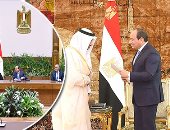 شاهد.. لقاء السيسى برئيس وزراء الكويت.. وحديثه عن "مفاوضات سد النهضة"