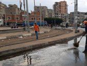 آثار الإسكندرية تشكل غرفة عمليات لرفع تراكمات الأمطار بالمواقع الأثرية