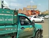 فيديو.. زحام مرورى أعلى دائرى المريوطية اتجاه المنيب بسبب تراكم مياه الأمطار