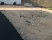 قارئ يشكو من عدم استكمال رصف شارع الصرف الصحى بطريق أخميم سوهاج 