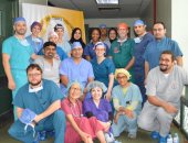 فريق دولى تطوعى بمستشفى جامعة المنصورة يعالج 110 طفل 