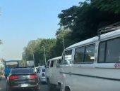 فيديو.. كثافات مرورية بمحيط جامعة القاهرة بسبب زيادة الأحمال