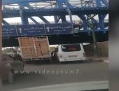 زحام مرورى على كورنيش النيل بروض الفرج فى اتجاه التحرير ..فيديو
