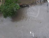 قارئ يشكو من تراكم مياه الأمطار بشارع صلاح سالم بالبحيرة