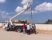 مجلس مدينة العريش يواصل أعمال رفع كفاءة مرافق الأحياء