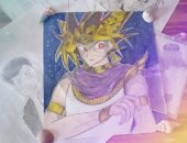 مصطفى يشارك برسومات فنية: "اتعلمت الرسم وعندى 5 سنوات"