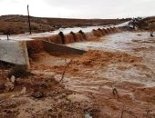 صور.. أمطار الخير على مطروح تملأ الآبار وتروى زراعات الوديان