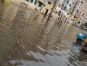 شكوى من تراكم مياه الأمطار بمنطقة محرم بك