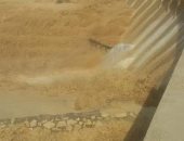 صور.. سد الروافعة بشمال سيناء يحتجز 5 ملايين متر مكعب من مياه السيول