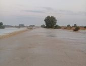 توقف سير مياه الأمطار بسيل وادى الأزارق بوسط سيناء