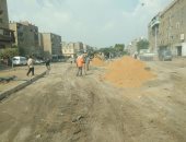 رصف وتطوير شارع الشيخ زايد بالسلام أول وحملات لعزل أعمدة الكهرباء