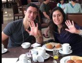 نور الشربينى تتناول الإفطار قبل انطلاق دور الـ16 فى بطولة العالم للاسكواش