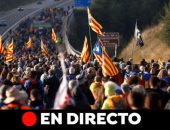 استمرار المظاهرات المعارضة لاستقلال كتالونيا فى برشلونة
