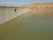 الرى: حصاد مليون متر مكعب من مياه السيول فى بحيرة سد الكرم بوسط سيناء