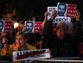 مظاهرات فى كاتالونيا احتجاجا على زيارة رئيس وزراء أسبانيا للإقليم
