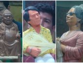 قارىء يشارك "صحافة المواطن" منحوتاته لتماثيل أم كلثوم وعبد الحليم حافظ