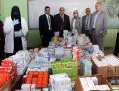 جامعة طنطا تنظم قافلة طبية للكشف بالمجان على أهالى قرية كفر المرازقة بكفر الشيخ