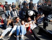 متظاهرو لبنان فى مسيرة احتجاجية بالدراجات البخارية لليوم الخامس عشر 