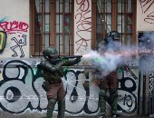 استمرار اعمال العنف والاشتباكات بين المتظاهرين وقوات الامن فى تشيلى 