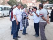 بدء أعمال رصف طريق أوسيم الرئيسى وحملات نظافة بالبدرشين.. صور