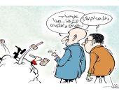 كاريكاتير جزائرى.. خناقة وزير العدل الجزائرى مع القضاة