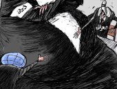 كاريكاتير الصحف السعودية.. إيران تحاول السيطرة على مظاهرات العراق