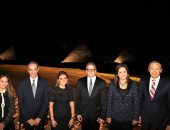 سفراء العالم و4 وزراء فى حفل علماء المصريات بهضبة أهرامات الجيزة