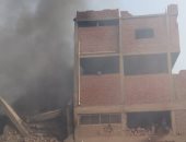 شاهد.. أثار حريق مصنع "أبو حوا" بقليوب بعد محاولات لمدة 8 ساعات لإخماده
