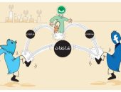 كاريكاتير الصحف السعودية.. إثارة الشائعات على السوشيال ميديا