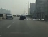 فيديو.. انسياب مرورى أعلى محور صفط اتجاه جامعة القاهرة مع ظهور الشبورة