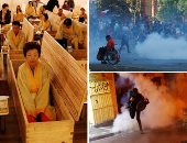 صور.. العالم هذا الصباح.. اشتباكات بين مؤيدين ومعارضين للرئيس موراليس فى بوليفيا.. مركز طبى بكوريا الجنوبية يحاكى الموت لإبعاد المواطنين عن الانتحار.. اندلاع احتجاجات عنيفة بتشيلى بعد إعلان الرئيس عدم استقالته