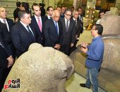 رئيس البرلمان من المتحف الكبير: أشاهد عمل مبهر.. هدية مصر للإنسانية