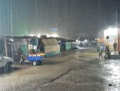 هطول أمطار غزيرة علي مدينة الشلاتين جنوب البحر الأحمر 