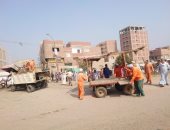 رفع وإزالة 725 حالة إشغال وتحرير 23 محضر فى حملة ببنى سويف