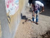 صور .. إصلاح هبوط أرضى و تنفيذ خطة الرصف غرب الإسكندرية