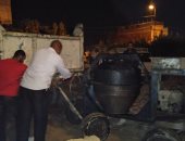 التحفظ على خلاط ومواد بناء فى حملة مسائية بحى المنتزة بالإسكندرية