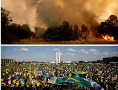 صور.. العالم هذا الصباح.. أمطار غزيرة تضرب المدينة المنورة وعدد من محافظات السعودية.. معارضو الرئيس البرازيلى السابق لولا دا سيلفا يتظاهرون ضد قرار الإفراج عنه.. وأستراليا تواجه أسوأ موسم لحرائق الغابات