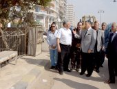 صور.. محافظ بنى سويف يتفقد أعمال المرحلة الأولى من تطوير كورنيش النيل