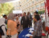 صور .. طلاب جامعة أسيوط يواصلون مشاركتهم فى ماراثون انتخابات الاتحادات الطلابية