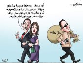 كاريكاتير اليوم السابع يرصد مفاهيم خاطئة فى التعامل مع المعتدين على المال العام