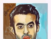 قارئة تشارك بصورة رسمتها للفنان الراحل هيثم أحمد زكى