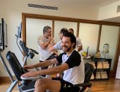 تدريبات استشفائية للاعبى المنتخب الأولمبى بعد صلاة الجمعة.. صور